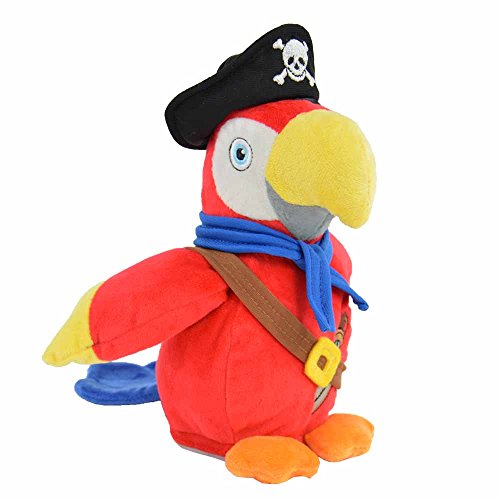 Kögler- Laber Piraten Papagayo Parry - Peluche de Piratas, Color carbón (75915)