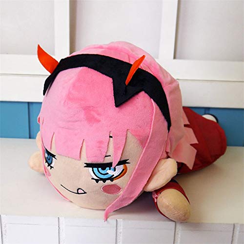 Ksydhwd Peluches 1 Pieza Anime Darling In The Franxx Figura De Juguete Zero Two Muñeco De Peluche De Peluche De Niña Linda Dol Toy 40cm para Regalo