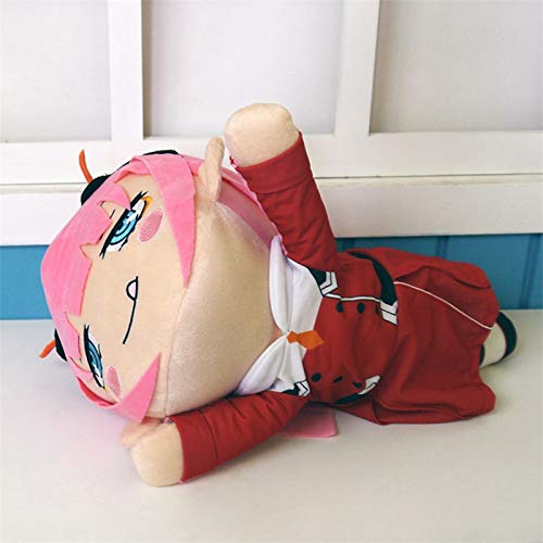 Ksydhwd Peluches 1 Pieza Anime Darling In The Franxx Figura De Juguete Zero Two Muñeco De Peluche De Peluche De Niña Linda Dol Toy 40cm para Regalo