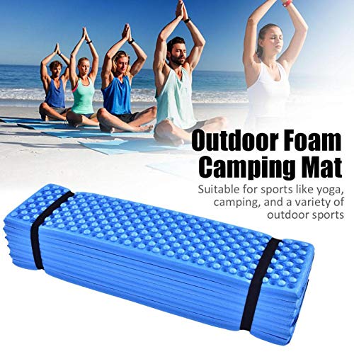 Kuuleyn Colchoneta de Espuma Plegable, colchoneta de Espuma para Acampar para Exteriores Colchoneta de Playa Plegable Colchoneta para Dormir Colchón Impermeable Adecuado para Deportes(Azul)