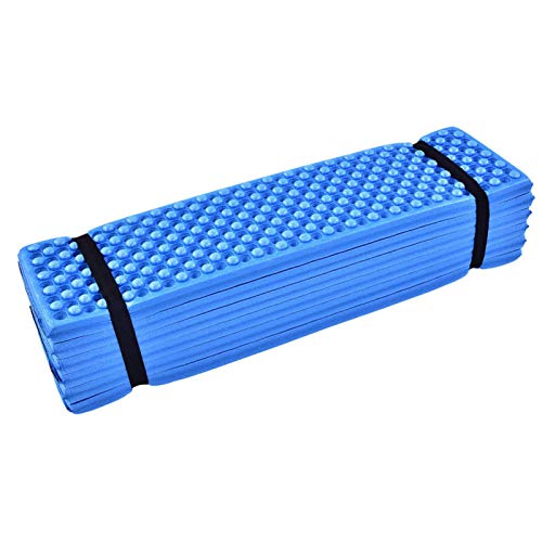 Kuuleyn Colchoneta de Espuma Plegable, colchoneta de Espuma para Acampar para Exteriores Colchoneta de Playa Plegable Colchoneta para Dormir Colchón Impermeable Adecuado para Deportes(Azul)