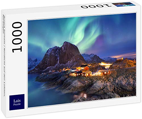 Lais Puzzle Aurora Boreal / Aurora Boreal en Las Islas Lofoten, Noruega 1000 Piezas