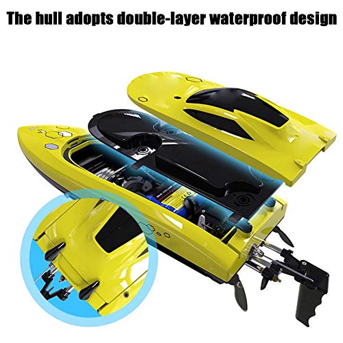 Lancha Rápida De Carreras De Alta Velocidad De 2.4G, Modelo De Lancha Rápida De Carreras RC De Doble Capa Impermeable Barco De Juguete Impermeable De Doble Capa Para Barco RC De Alta Velocidad UDI 904