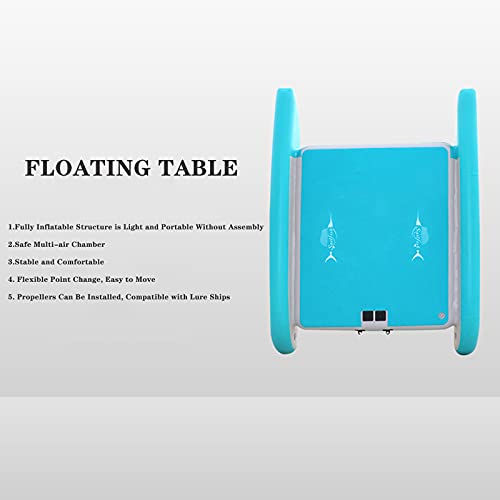 LANHA 260/320CM Isla Hinchable Flotante, Portátil Colchoneta Hinchable Plataforma Inflable de balsa No Requiere ensamblaje Muelle Flotante Cubierta de natación Inflable para 4-5 Personas