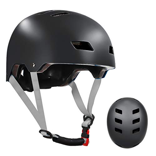 LANOVAGEAR Casco Skate,Casco Bicicleta con CE Certifiacdo,Unisex Adultos Jovenes Ninos Casco Patinete para Ciclismo Skate Patinaje Skateboard