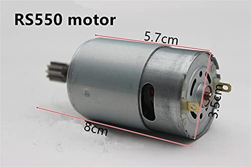 Lcuihong-Mini motor de DC Motor de coche de juguete para niños, 380 390 540 550 CORRIENTE CONTINUA Motor, 6V 12V Motor de triciclo eléctrico para niños, engranaje 8/10/11/12/13 Dientes Piezas de repue