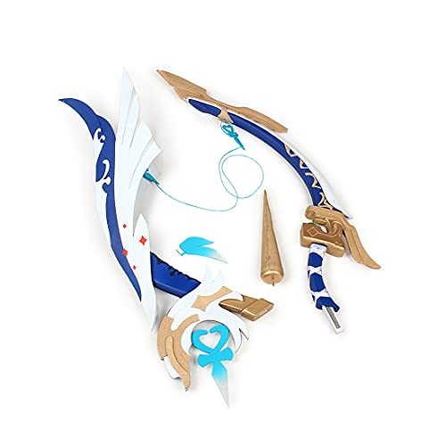 LDB SHOP Armas de anime Genshin Impact Cosplay Espada Anime Arco 130 cm Amos arco para Venti Tartaglia Ganyu Diona Fischl Cosplay, arco desmontable para Halloween Cosplay Arcos