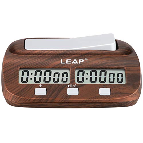 LEAP Reloj de Ajedrez Electrónico, Digital Multifuncional Pantalla Reloj de Ajedrez Profesional, Chess Ajedrez para Niños Temporizador Electrónica Junta Juego Ajedrez Competición