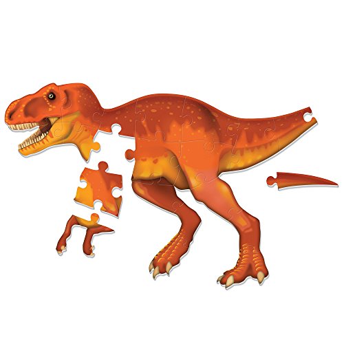 Learning Resources- Puzle Jumbo de Dinosaurio para Montar en el Suelo tiranosaurio Rex, Color (LER2389)