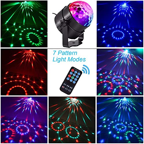 Led Disco Light USB Mini Magic Ball with Remote Control Suitable for Christmas Party Halloween Room Swimming Pool Club Family Church Karaoke Wedding