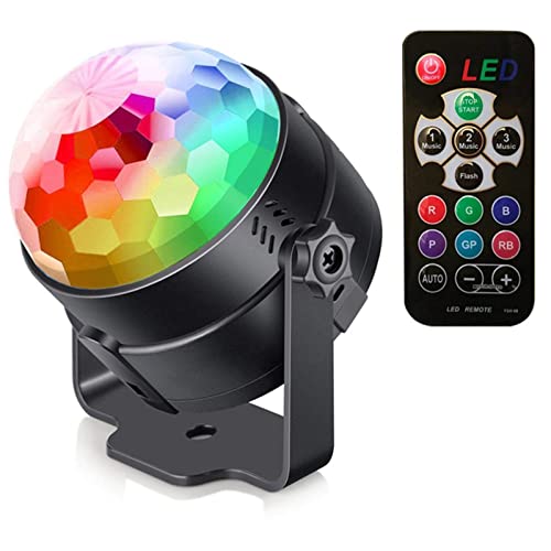 Led Disco Light USB Mini Magic Ball with Remote Control Suitable for Christmas Party Halloween Room Swimming Pool Club Family Church Karaoke Wedding