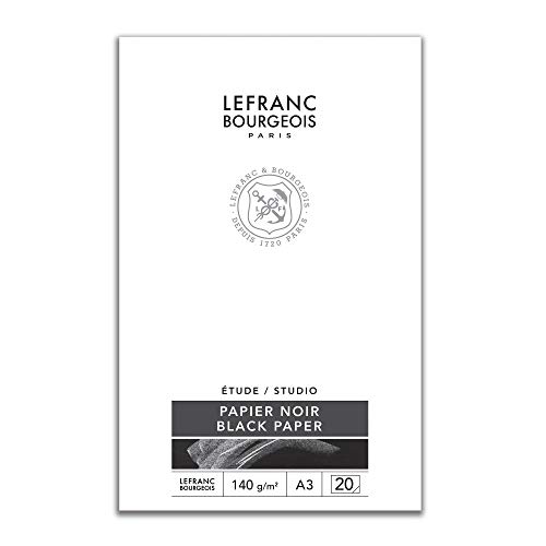 Lefranc Bourgeois Bloc Papel Negro, DIN A3