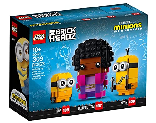 LEGO 40421 Minions Brickheadz Belle Bottom, Kevin und Bob