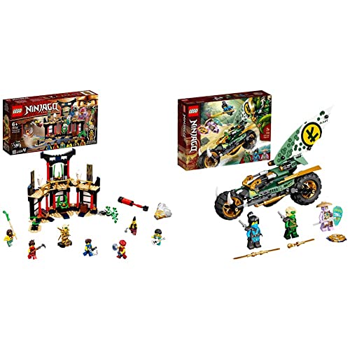 Lego  71735 Ninjago Legacy Torneo De Los Elementos Set De Construcción De Templo +  71745 Ninjago Chopper De La Jungla De Lloyd Juguete De Construcción con Una Moto Y Mini Figuras De Lloyd Y NYA