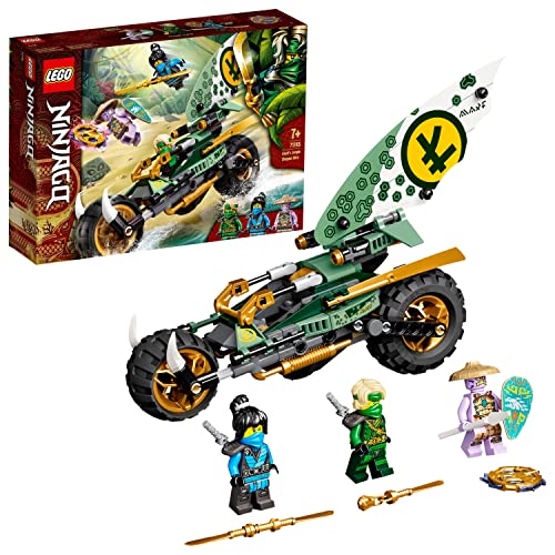 Lego  71736 Ninjago Legacy Destructor De Roca, Avión De Juguete con Prisión Y Mini Figura Dorada Coleccionable +  71745 Ninjago Chopper De La Jungla De Lloyd Juguete De Construcción