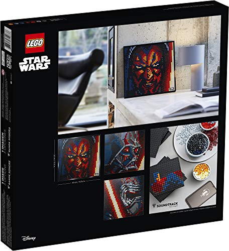 LEGO Art Star Wars El Sith 31200 Creative Sith Lord Kit de construcción, una pieza elegante para adultos que aman los proyectos de arte mental o los señores oscuros del Sith, nuevo 2020 (3406 piezas)