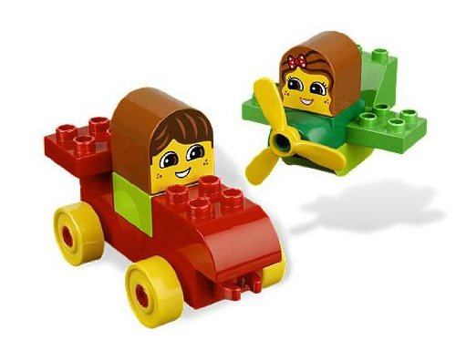 LEGO Duplo Learning Play 6760 Let's go! Vroom! - Juego de construcción y Libro (Contenido en inglés)