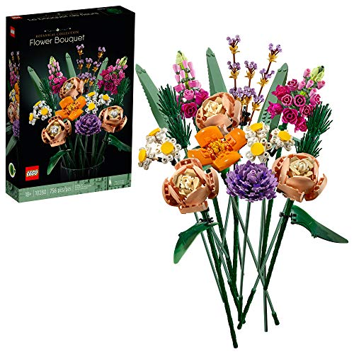 LEGO Flower Bouquet 10280 - Kit de construcción para ramo de flores y proyecto creativo único para adultos, nuevo 2021 (756 piezas)