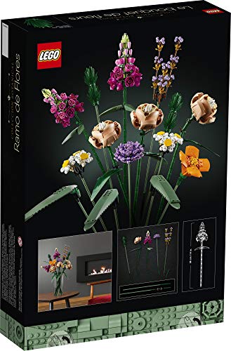 LEGO Flower Bouquet 10280 - Kit de construcción para ramo de flores y proyecto creativo único para adultos, nuevo 2021 (756 piezas)