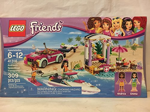 LEGO Friends Tienda de surf de Andrea's Speedboat Transporter & LEGO Friends Heartlake