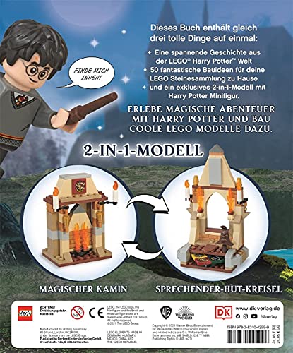 Lego Harry Potter - Libro con minifigura de Harry Potter + adicciones para alumnos de magia, libros infantiles a partir de 6 años