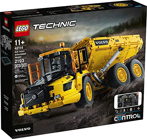 LEGO Technic 6x6 Volvo Articulated Hauler (42114) Building Kit, Volvo Truck Toy Model for Kids Who Love Construction Vehicle Playsets, New 2020 (2,193 Pieces)