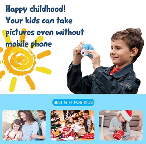 Lerkely Camara para Niños, Niños Cámara Digital, 2 Pulgadas 1080P Tarjeta de 32GB TF, Regalos Ideales para Niños Niñas de 3-12 Años (Azul)