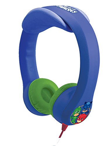 LEXIBOOK-Pijamasks-Auriculares Irrompibles, Cascos Audio, a Partir de 3 años HP018PJM, Color Azul, 18.5 x 18.5 x 7 cm