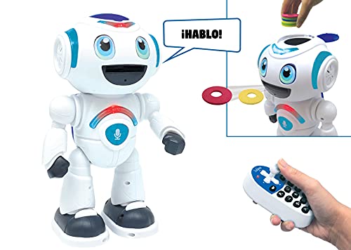 LEXIBOOK Powerman Master Interactivo Que Lee en la Mente Juguete para Niños Baila Juega Música Animal Quiz Stem Robot de Control Remoto Programable Junior