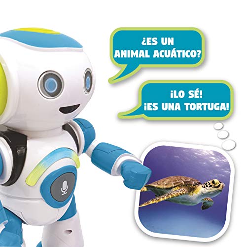 LEXIBOOK Powerman Master Interactivo Que Lee en la Mente Juguete para Niños Baila Juega Música Animal Quiz Stem Robot de Control Remoto Programable Junior