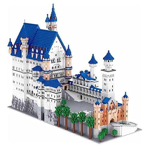 LGH 11810 Piezas Mini Nano Bricks Conjunto de construcción Modular de Castillo alemán Europeo, Arquitectura Nuevo Modelo de Castillo de Piedra de Cisne Bloques de construcción, Regalo para niños