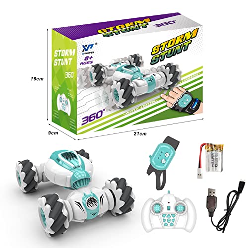 LGRQWER Gesto Inducción RC Cars Stunt Coche Juguete, Deriva omnidireccional en Gelände, Sensor Deformable Toy Toy Cars Regalo para Niños Boys Cumpleaños