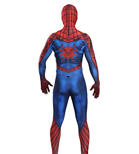 LGYCB Partes del Tema del Hombre araña de Cosplay del Traje de superhéroe Body película de rol Patrón Spider Mono Bodies Navidad Escenario de Funcionamiento Siameses Ropa,Spiderman-Kids S(115~125cm)