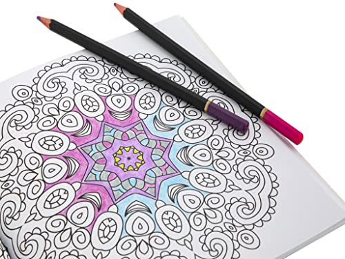 Libro para colorear con 80 diseños diferentes de mandala. Alivia el estrés y la relajación para adultos pintando con bonitos mandalas en A4.