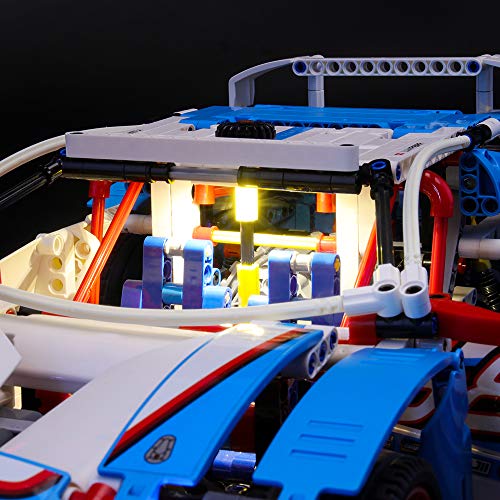 LIGHTAILING Conjunto de Luces (Technic Coche De Rally) Modelo de Construcción de Bloques - Kit de luz LED Compatible con Lego 42077 (NO Incluido en el Modelo)