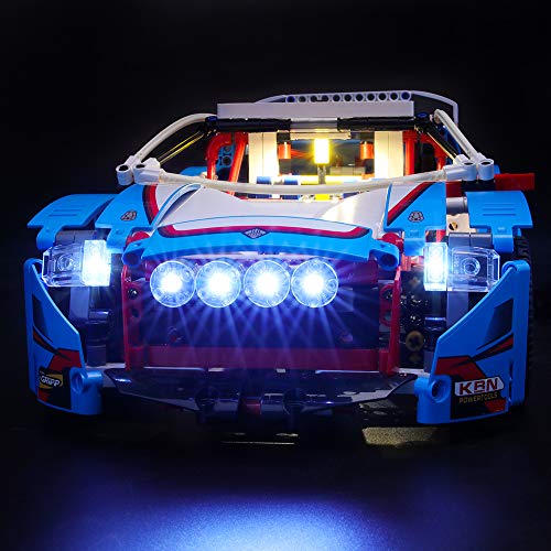 LIGHTAILING Conjunto de Luces (Technic Coche De Rally) Modelo de Construcción de Bloques - Kit de luz LED Compatible con Lego 42077 (NO Incluido en el Modelo)