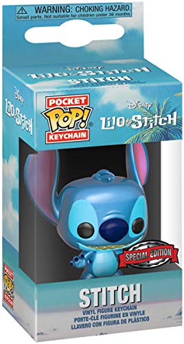 Lilo & Stitch Stitch (Metallic) Pocket Pop! Funko Pocket Pop! Vinilo estándar