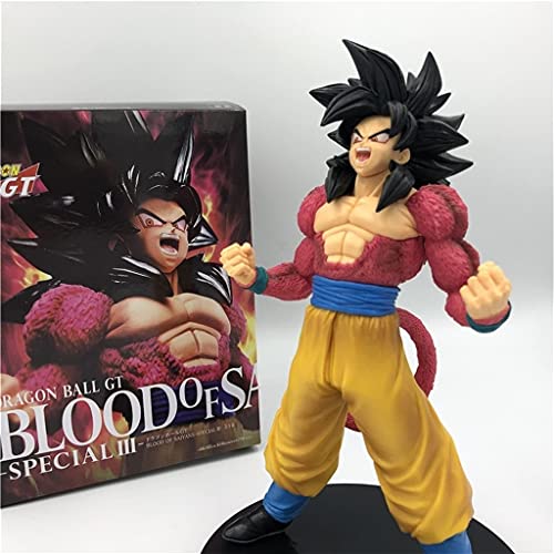 lilongjiao Dragon Ball GT Goku Speail Super Saiyan 4 Blood of Saiyan Break out Combat Ver.- Figura de PVC de 7.9 Pulgadas