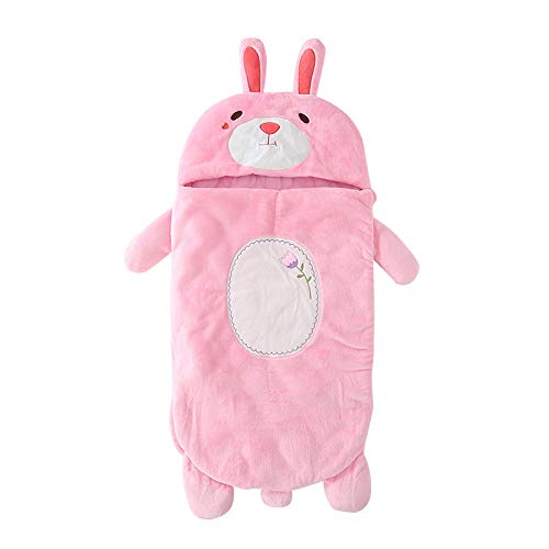 Lindo bebé saco de dormir grueso cálido otoño e invierno recién nacido anti-patada invierno niño bebé saco de dormir edredón 80cm0-18 meses-Pikachu_80cm saco de dormir para niños