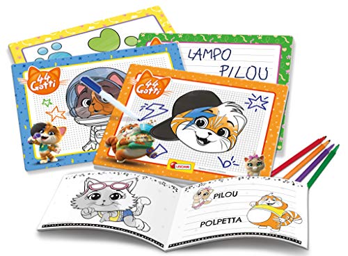 Lisciani - 44 Gatos , Escuela de Dibujo , Juego Educativo Creativo para niños a partir de 4 años