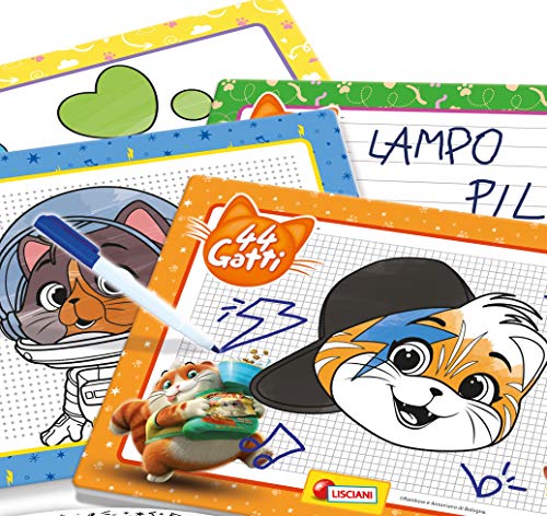 Lisciani - 44 Gatos , Escuela de Dibujo , Juego Educativo Creativo para niños a partir de 4 años