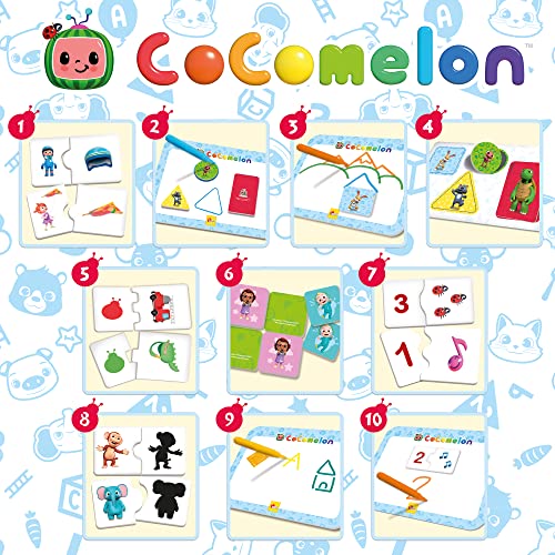 Liscianigiochi- CoComelon-Super Pupitre bebés a Partir de 2 años-Maxi colección de Juegos educativos para los niños más pequeños, Multicolor (90945)