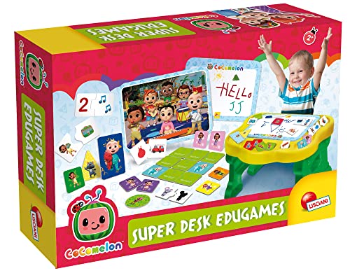 Liscianigiochi- CoComelon-Super Pupitre bebés a Partir de 2 años-Maxi colección de Juegos educativos para los niños más pequeños, Multicolor (90945)