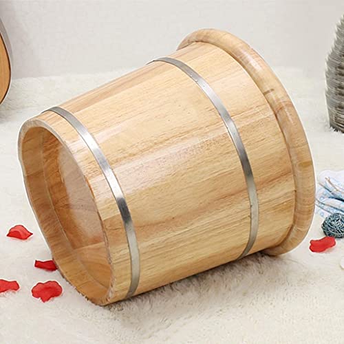 Lishiguli Barril de baño de pies Baño de pies Bañera/Cuenca de pie Cubo de madera Cuentas de pie Cubo de madera Barril Bañera de roble Spa, Sauna, Remojo, Lavabo de hogar