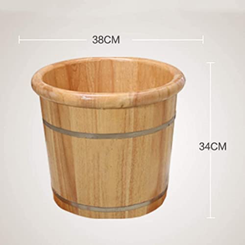 Lishiguli Barril de baño de pies Baño de pies Bañera/Cuenca de pie Cubo de madera Cuentas de pie Cubo de madera Barril Bañera de roble Spa, Sauna, Remojo, Lavabo de hogar