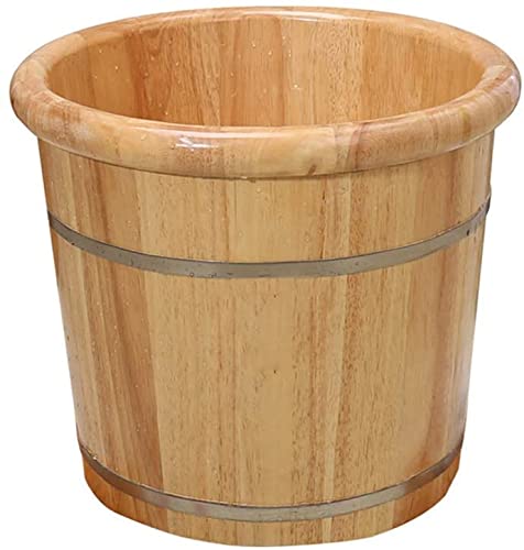 Lishiguli Barril de baño de pies Baño de pies Bañera/Cuenca de pie Cubo de madera Cuentas de pie Cubo de madera Barril Bañera de roble Spa, Sauna, Remojo, Lavabo de hogar