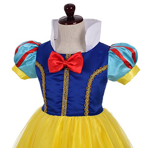 Lito Angels Vestido Disfraz de Princesa Blancanieves para Niñas Talla 5-6 años Estilo B