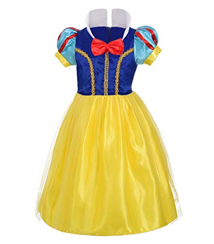 Lito Angels Vestido Disfraz de Princesa Blancanieves para Niñas Talla 5-6 años Estilo B