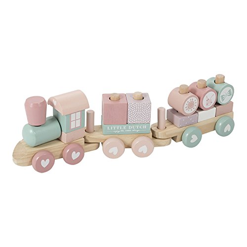 Little Dutch-LD4416 Tren, madera, Multicolor (4416) , color/modelo surtido