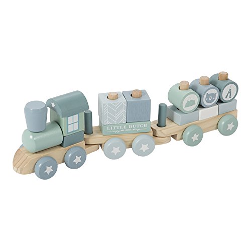 Little Dutch-LD4417 Tren, madera, Multicolor (4417) , color/modelo surtido